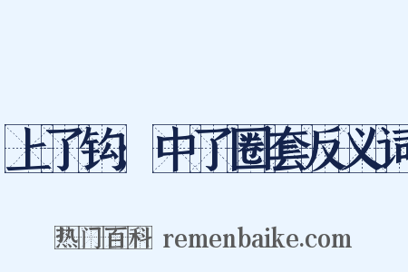 上了钩;中了圈套反义词是什么意思的图片